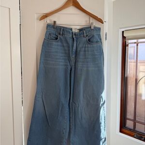 Weekend Max Mara Light Blue wide leg jean